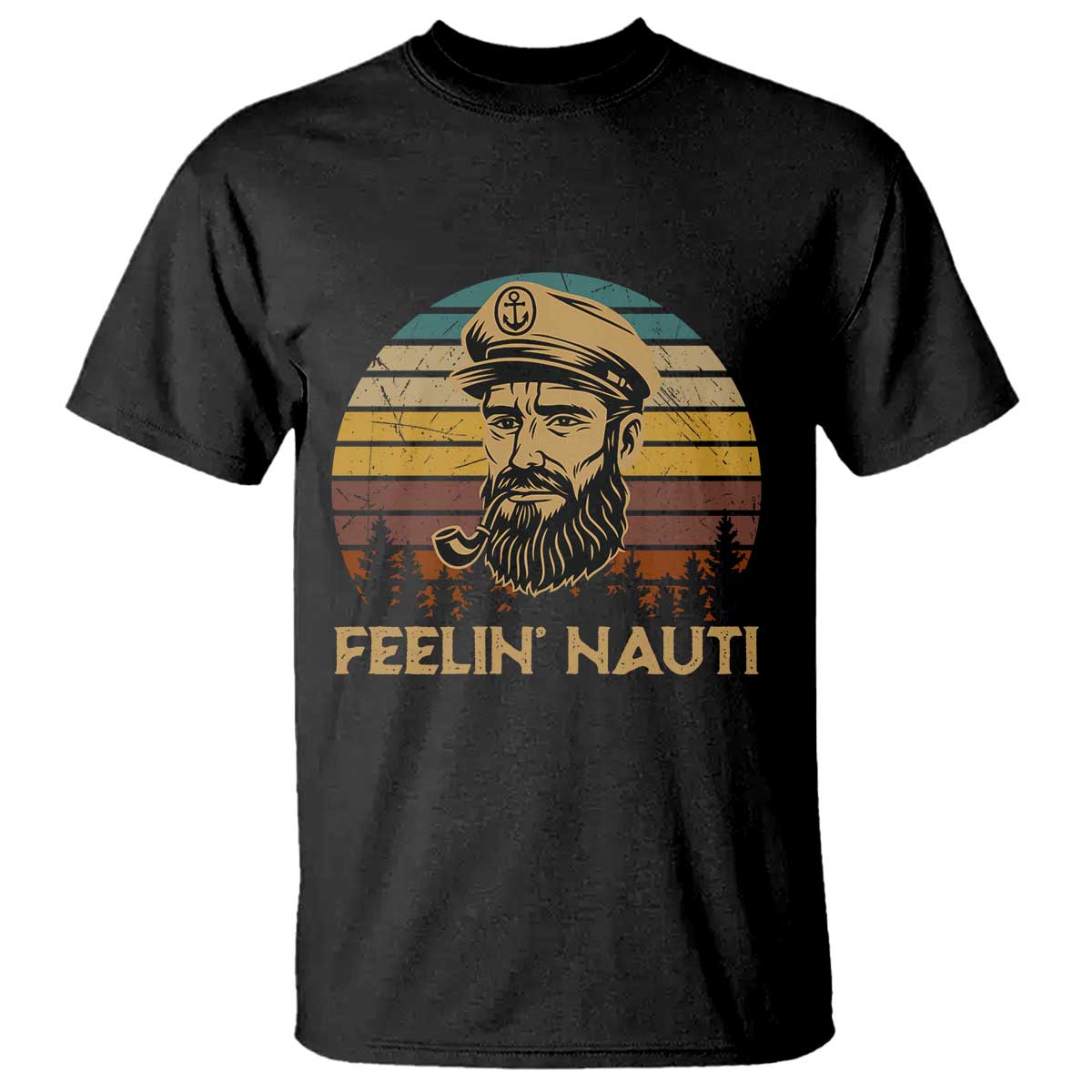 Funny Sailing Boating T Shirt Feelin Nauti - Wonder Print Shop