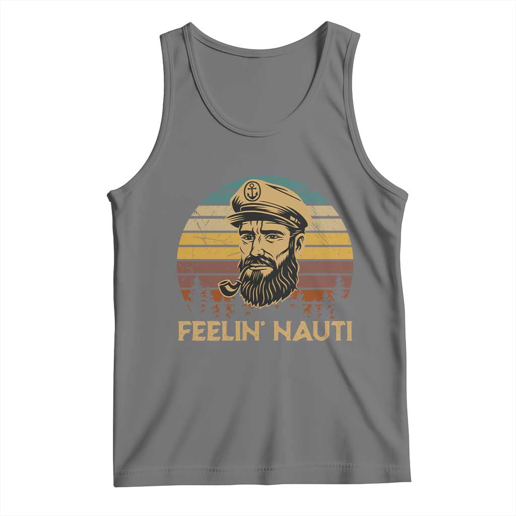 Funny Sailing Boating Tank Top Feelin Nauti - Wonder Print Shop
