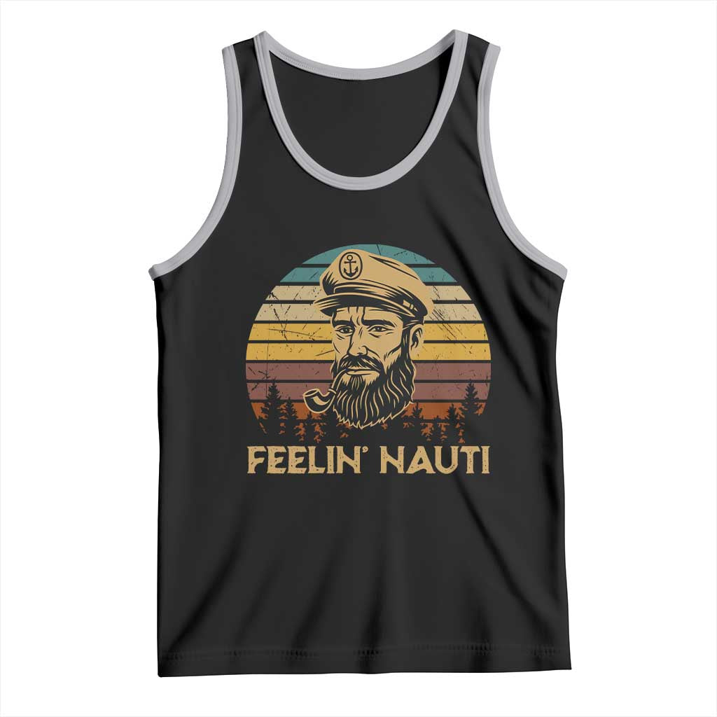 Funny Sailing Boating Tank Top Feelin Nauti - Wonder Print Shop