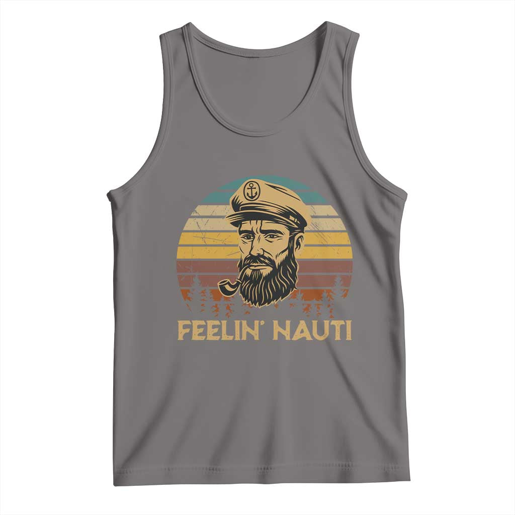 Funny Sailing Boating Tank Top Feelin Nauti - Wonder Print Shop
