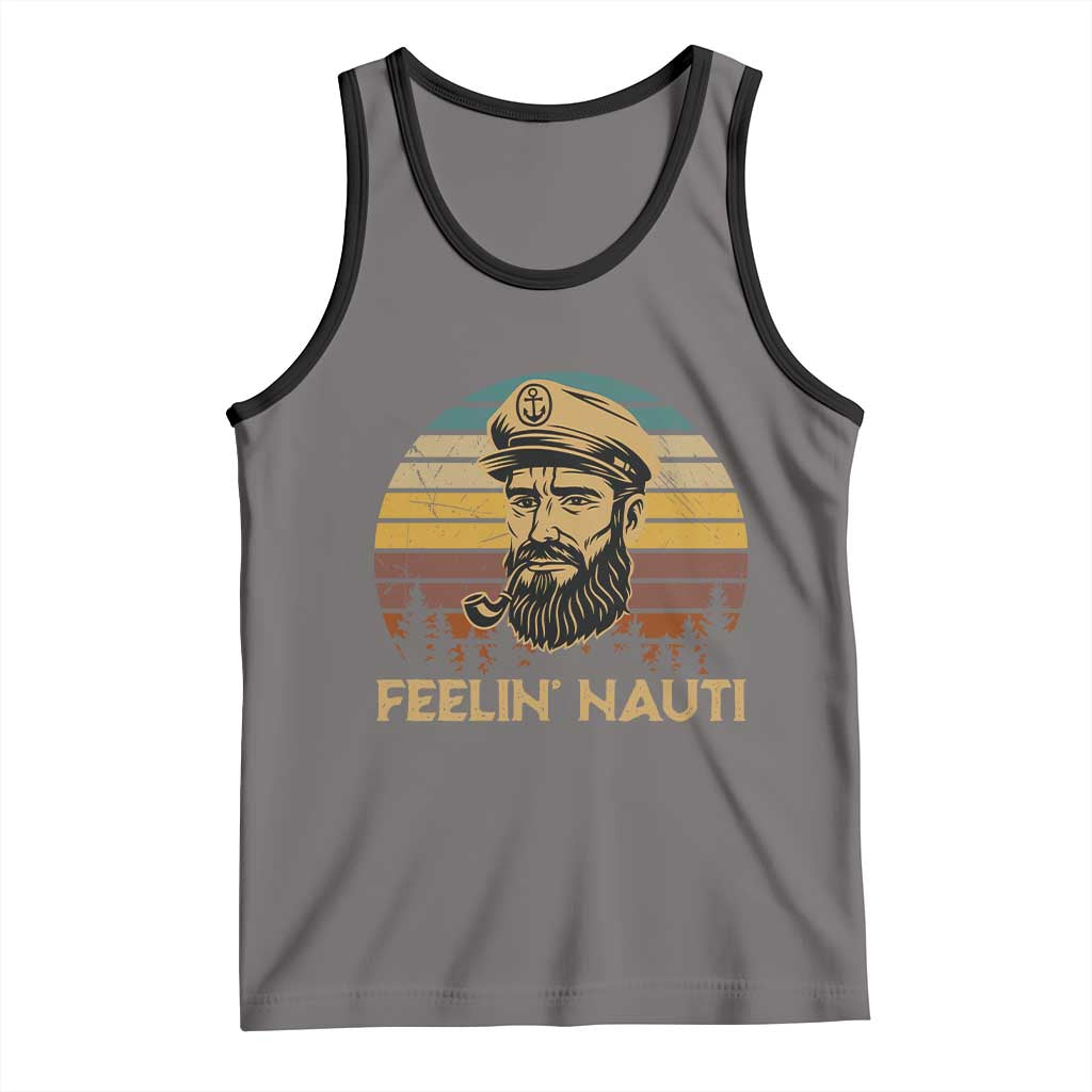 Funny Sailing Boating Tank Top Feelin Nauti - Wonder Print Shop