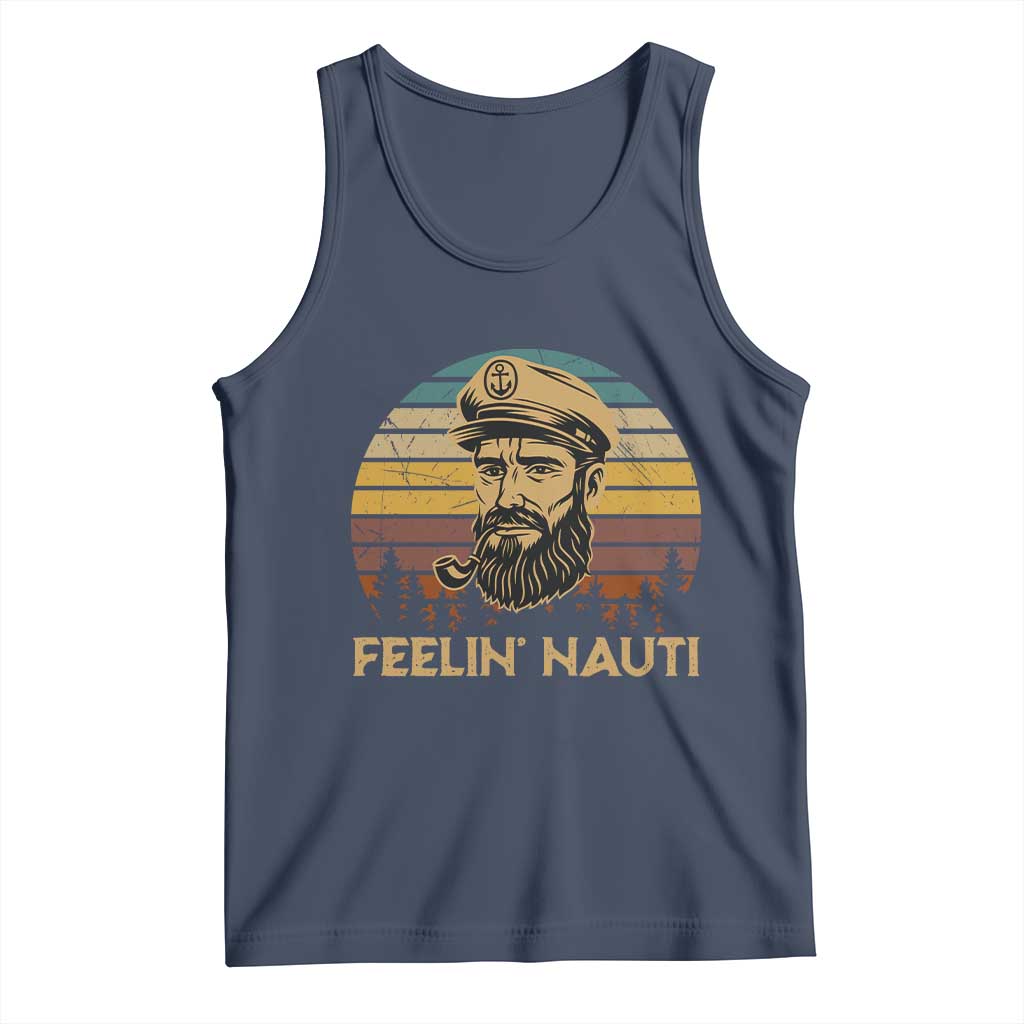 Funny Sailing Boating Tank Top Feelin Nauti - Wonder Print Shop