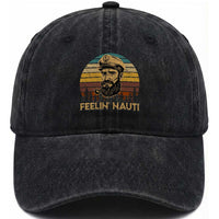 Funny Sailing Boating Washed Cotton Baseball Cap Feelin Nauti