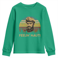 Funny Sailing Boating Youth Sweatshirt Feelin Nauti - Wonder Print Shop