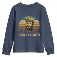 Funny Sailing Boating Youth Sweatshirt Feelin Nauti - Wonder Print Shop