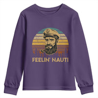 Funny Sailing Boating Youth Sweatshirt Feelin Nauti - Wonder Print Shop