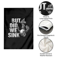 Funny Boating Garden Flag But Did We Sink - Wonder Print Shop