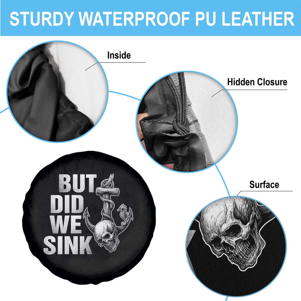 Funny Boating Spare Tire Cover But Did We Sink - Wonder Print Shop
