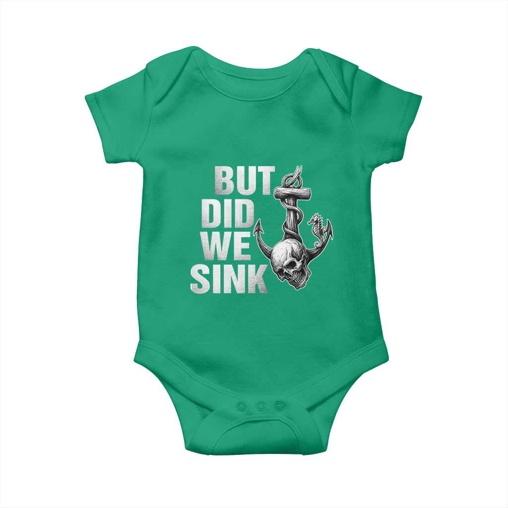 Funny Boating Baby Onesie But Did We Sink - Wonder Print Shop