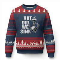 Funny Boating Ugly Christmas Sweater But Did We Sink - Wonder Print Shop