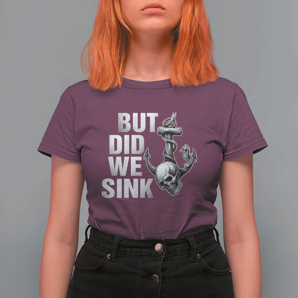 Funny Boating T Shirt For Women But Did We Sink - Wonder Print Shop