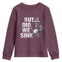 Funny Boating Youth Sweatshirt But Did We Sink - Wonder Print Shop