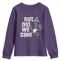 Funny Boating Youth Sweatshirt But Did We Sink - Wonder Print Shop