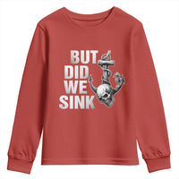Funny Boating Youth Sweatshirt But Did We Sink - Wonder Print Shop