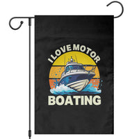 Funny Boater Garden Flag I Love Motorboating - Wonder Print Shop