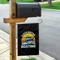 Funny Boater Garden Flag I Love Motorboating - Wonder Print Shop