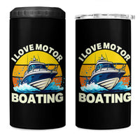 Funny Boater 4 in 1 Can Cooler Tumbler I Love Motorboating - Wonder Print Shop