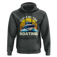Funny Boater Hoodie I Love Motorboating - Wonder Print Shop