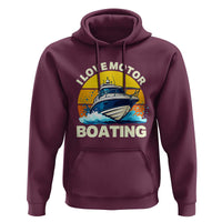 Funny Boater Hoodie I Love Motorboating - Wonder Print Shop