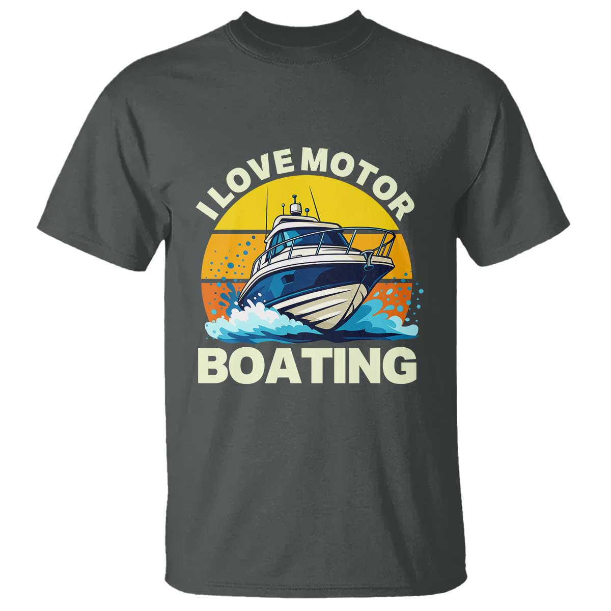 Funny Boater T Shirt I Love Motorboating - Wonder Print Shop
