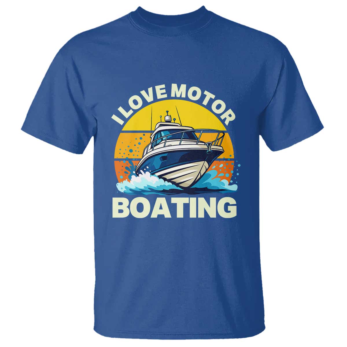 Funny Boater T Shirt I Love Motorboating - Wonder Print Shop