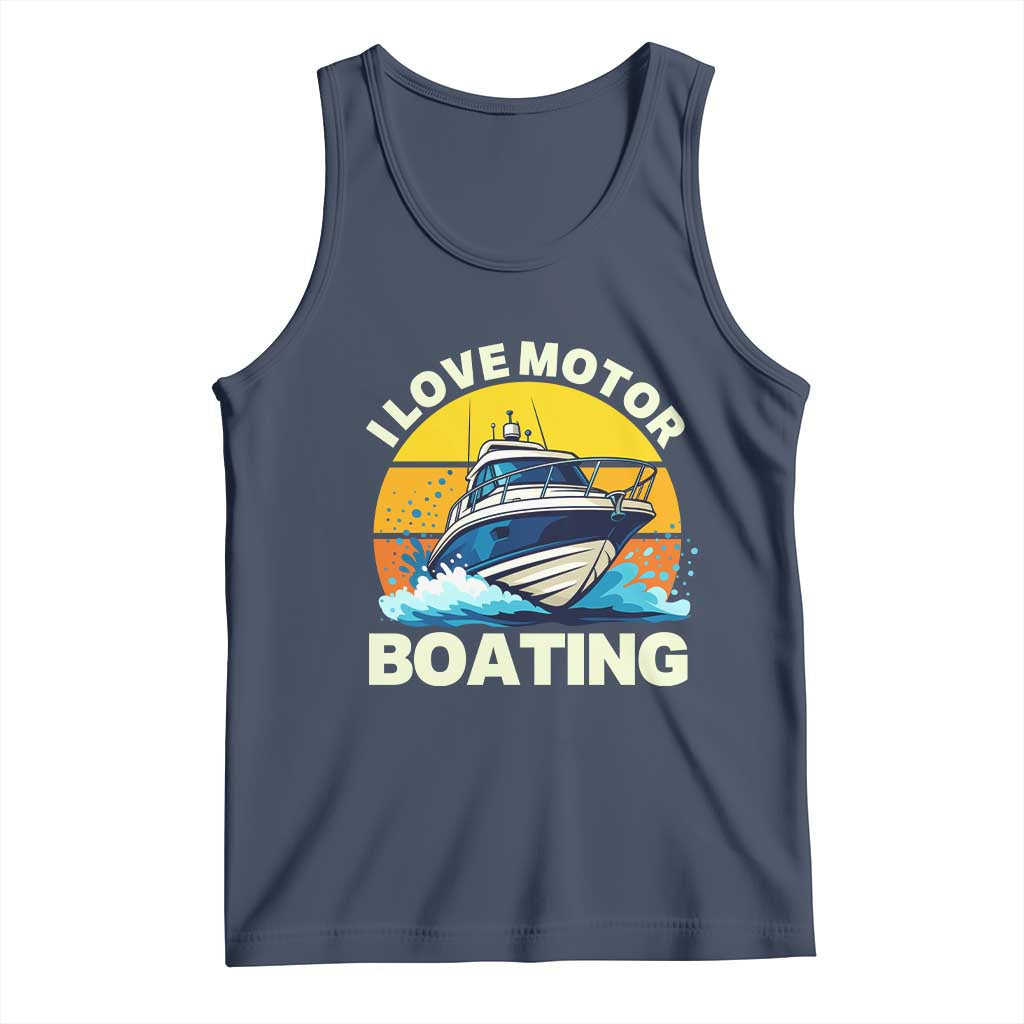 Funny Boater Tank Top I Love Motorboating - Wonder Print Shop