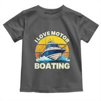 Funny Boater Toddler T Shirt I Love Motorboating - Wonder Print Shop