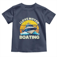 Funny Boater Toddler T Shirt I Love Motorboating - Wonder Print Shop