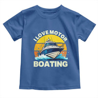 Funny Boater Toddler T Shirt I Love Motorboating - Wonder Print Shop