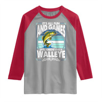 Funny Fishing Raglan Shirt It Is All Fun And Games Until Someone Loses A Walleye - Wonder Print Shop