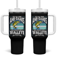 Funny Fishing Tumbler With Handle It Is All Fun And Games Until Someone Loses A Walleye - Wonder Print Shop