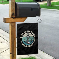 Funny Boating Garden Flag Life Is Better On A Boat - Wonder Print Shop