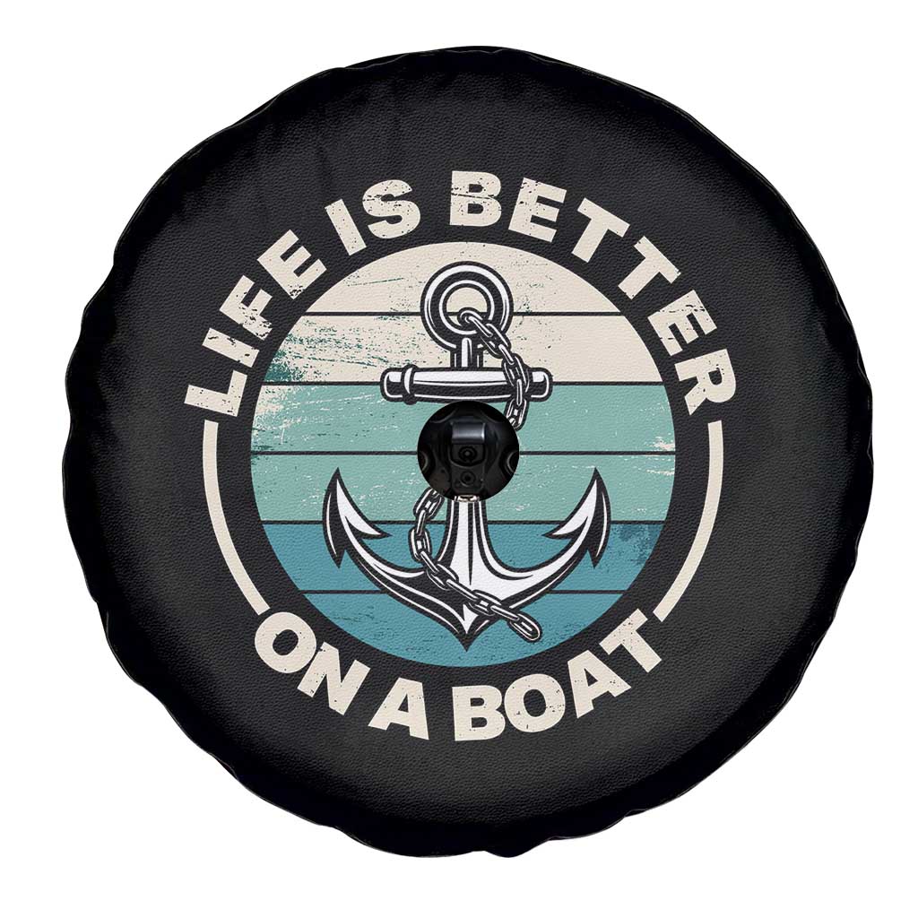 Funny Boating Spare Tire Cover Life Is Better On A Boat - Wonder Print Shop