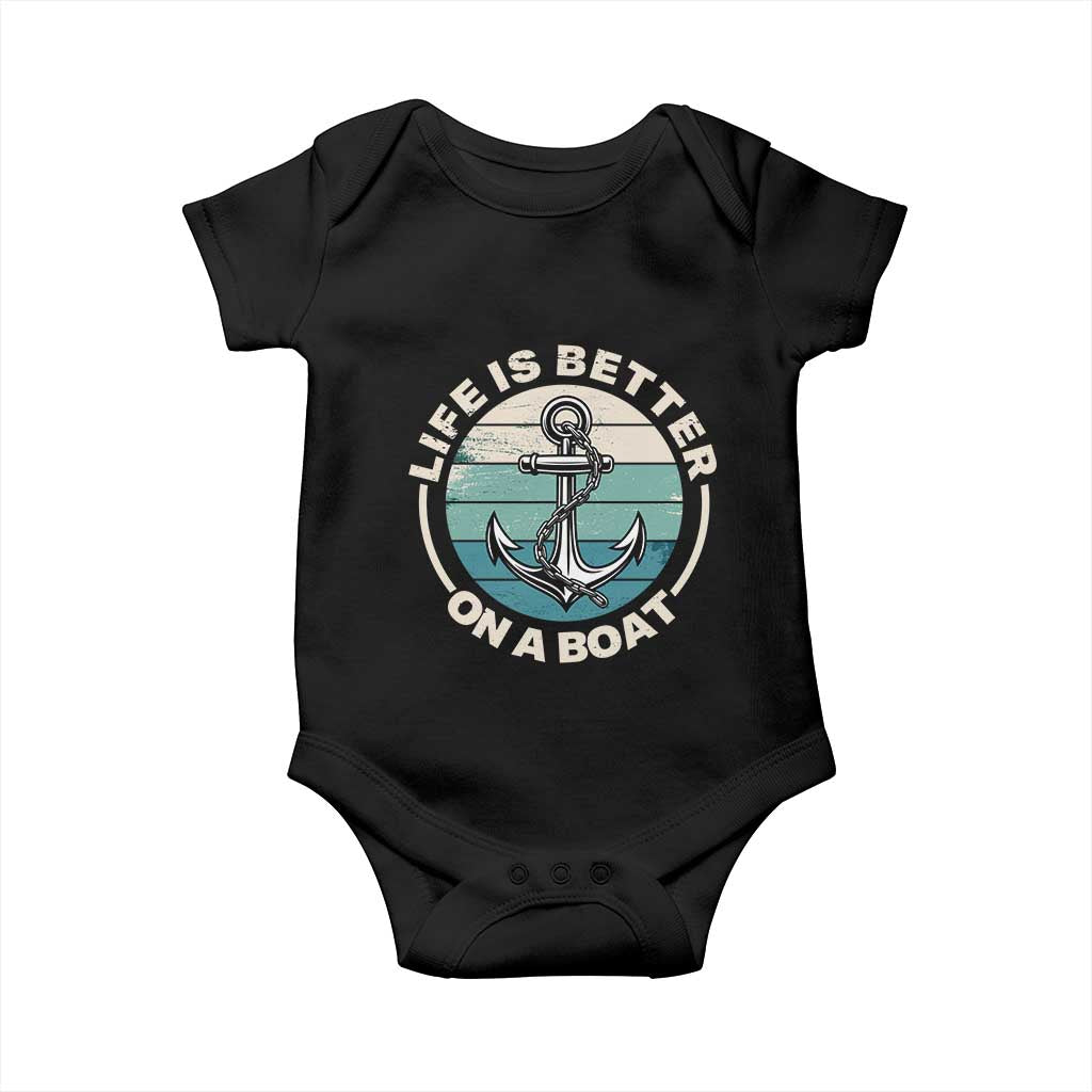 Funny Boating Baby Onesie Life Is Better On A Boat - Wonder Print Shop