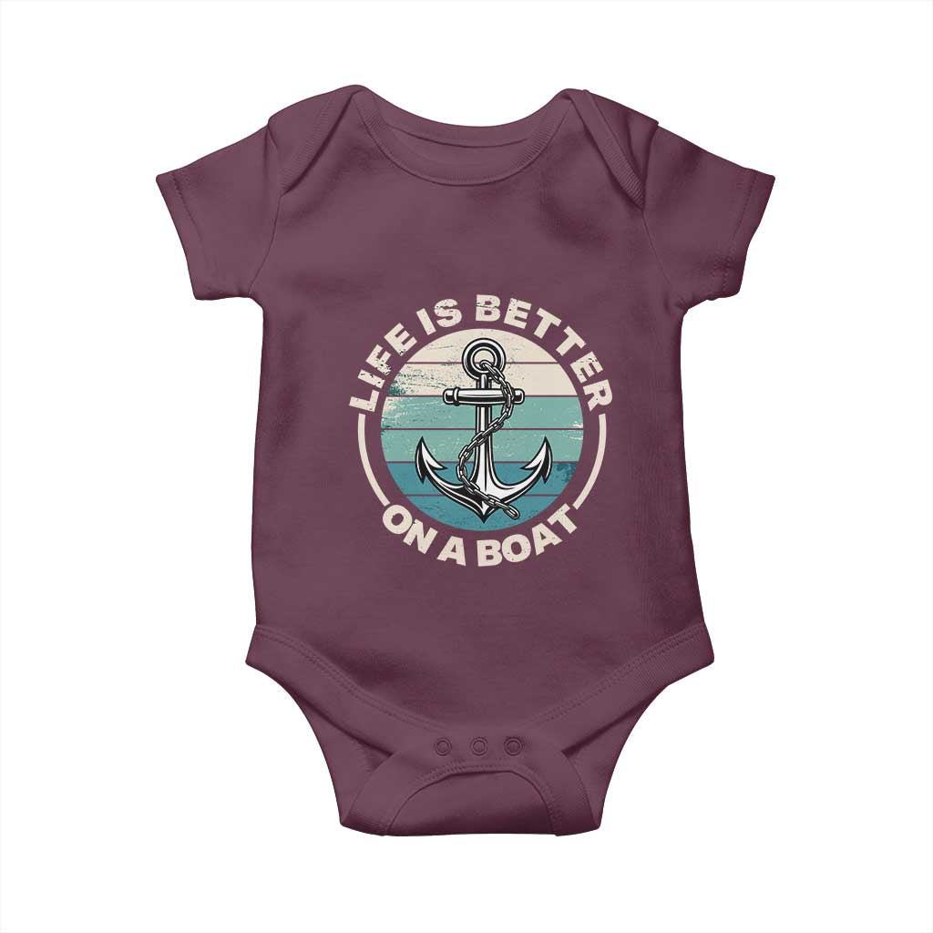 Funny Boating Baby Onesie Life Is Better On A Boat - Wonder Print Shop
