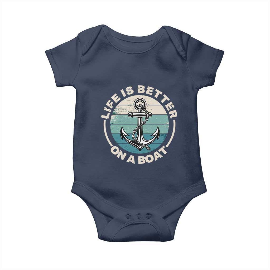 Funny Boating Baby Onesie Life Is Better On A Boat - Wonder Print Shop