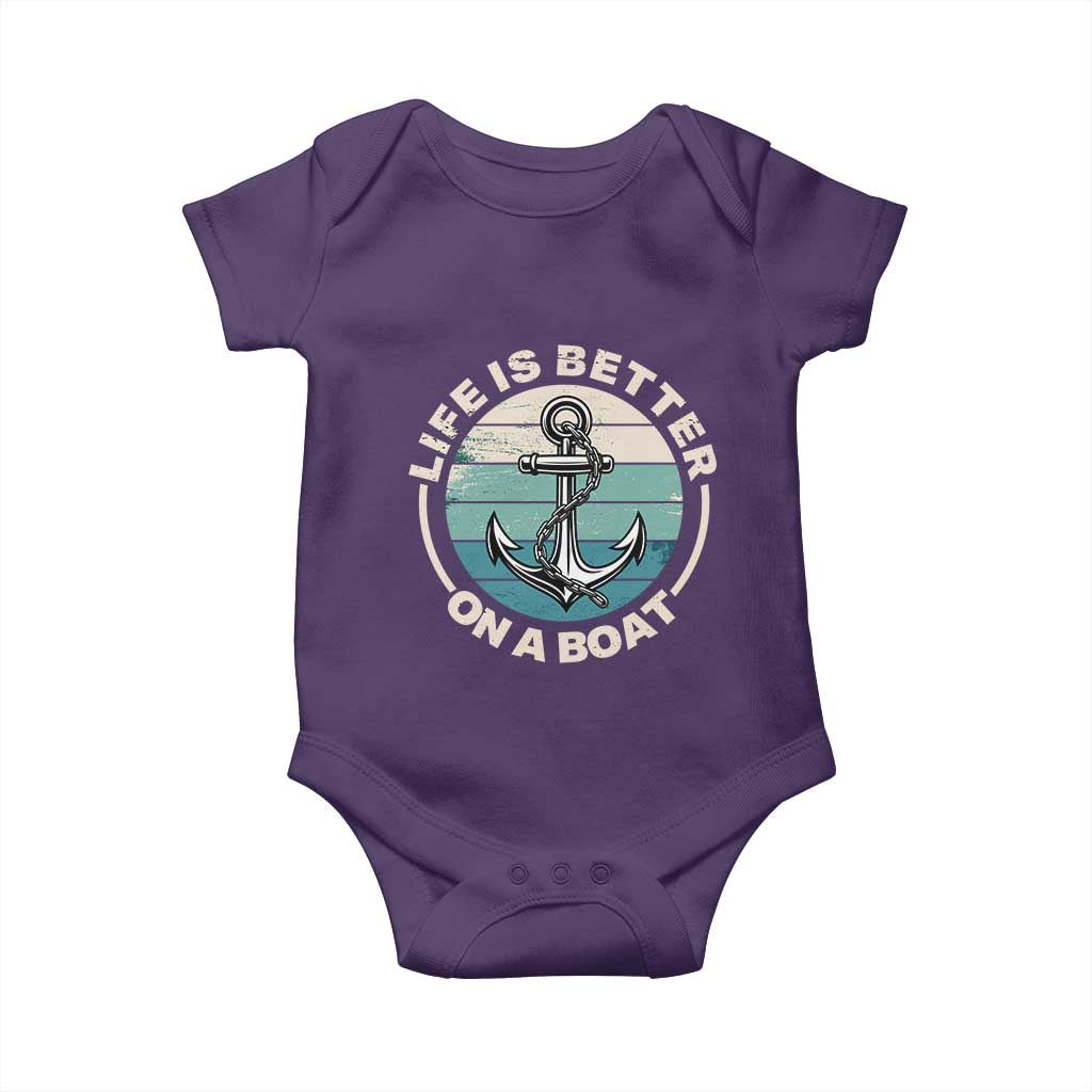 Funny Boating Baby Onesie Life Is Better On A Boat - Wonder Print Shop