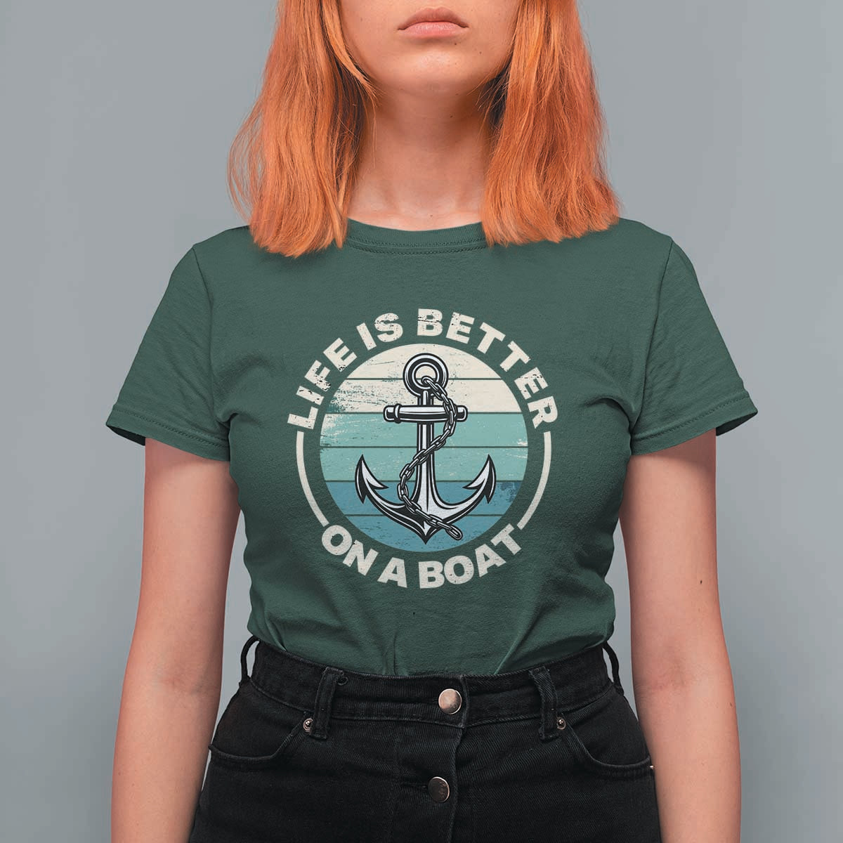 Funny Boating T Shirt For Women Life Is Better On A Boat - Wonder Print Shop