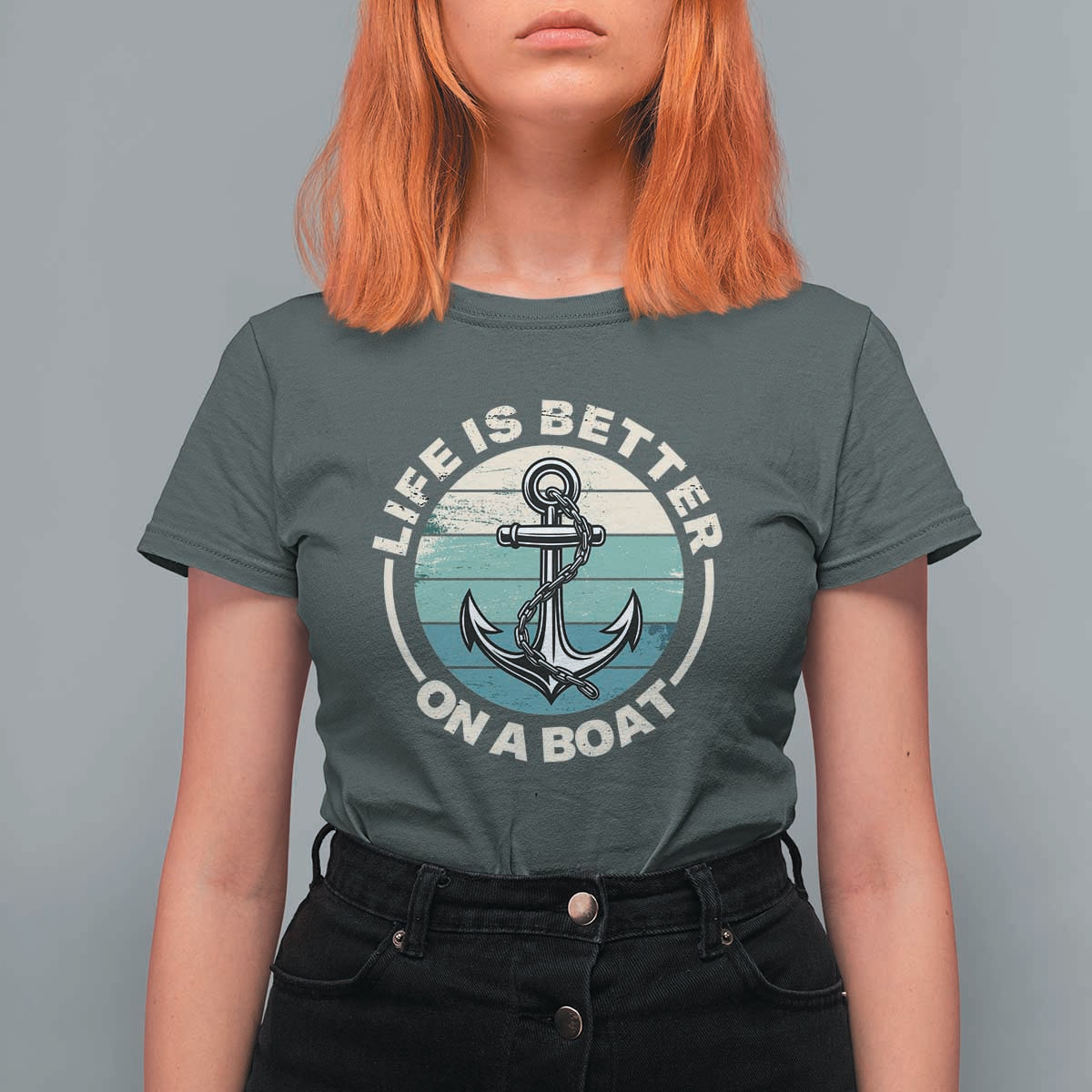 Funny Boating T Shirt For Women Life Is Better On A Boat - Wonder Print Shop