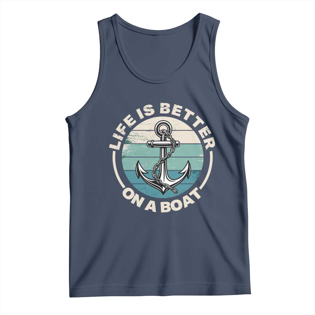 Funny Boating Tank Top Life Is Better On A Boat - Wonder Print Shop