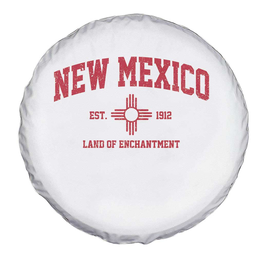 Vintage New Mexico Flag Zia Sun Souvenir Spare Tire Cover
