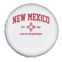 Vintage New Mexico Flag Zia Sun Souvenir Spare Tire Cover