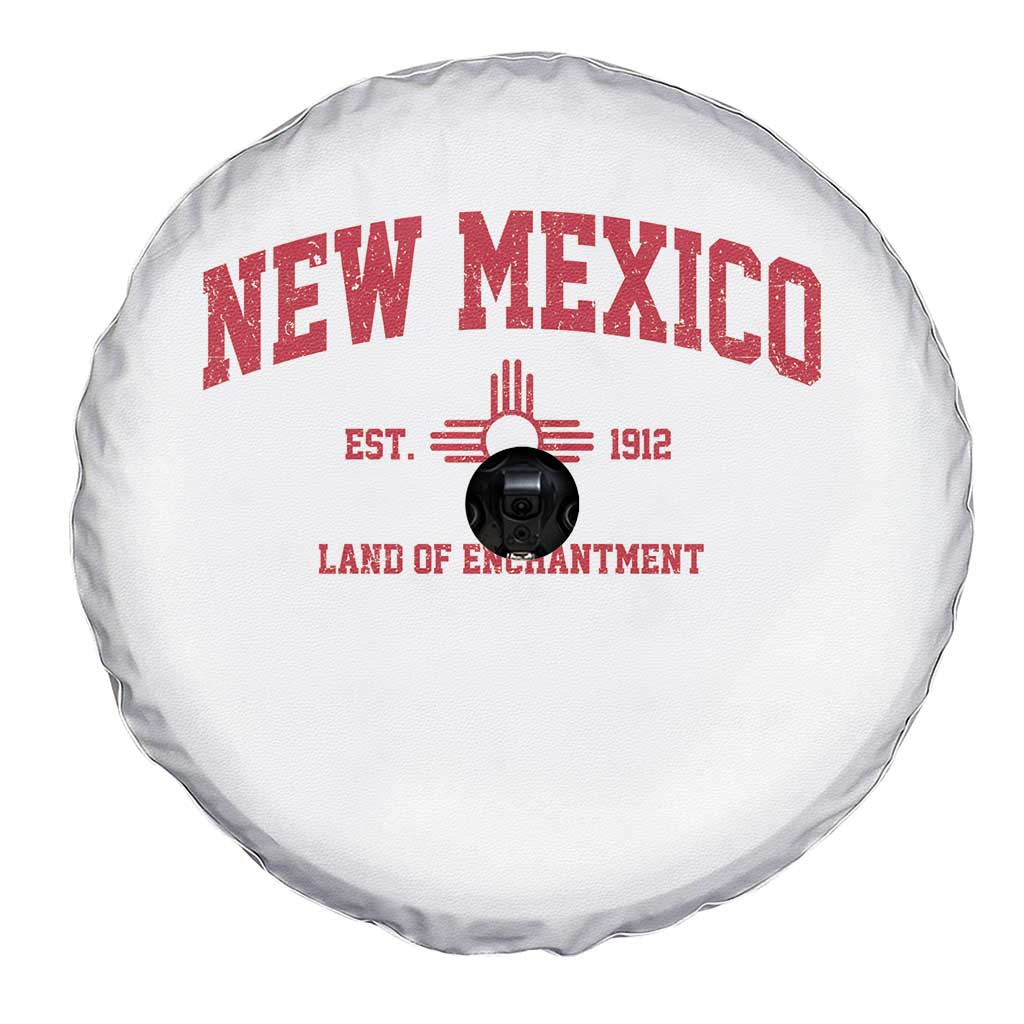 Vintage New Mexico Flag Zia Sun Souvenir Spare Tire Cover