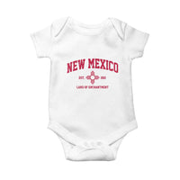 Vintage New Mexico Flag Zia Sun Souvenir Baby Onesie