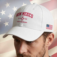 Vintage New Mexico Flag Zia Sun Souvenir Baseball Cap