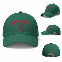 Vintage New Mexico Flag Zia Sun Souvenir Baseball Cap