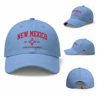 Vintage New Mexico Flag Zia Sun Souvenir Baseball Cap
