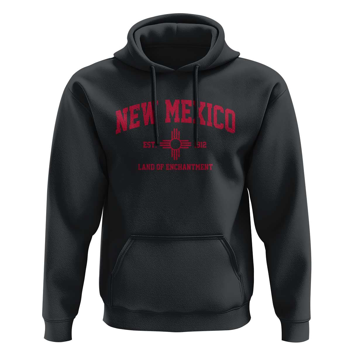 Vintage New Mexico Flag Zia Sun Souvenir Hoodie