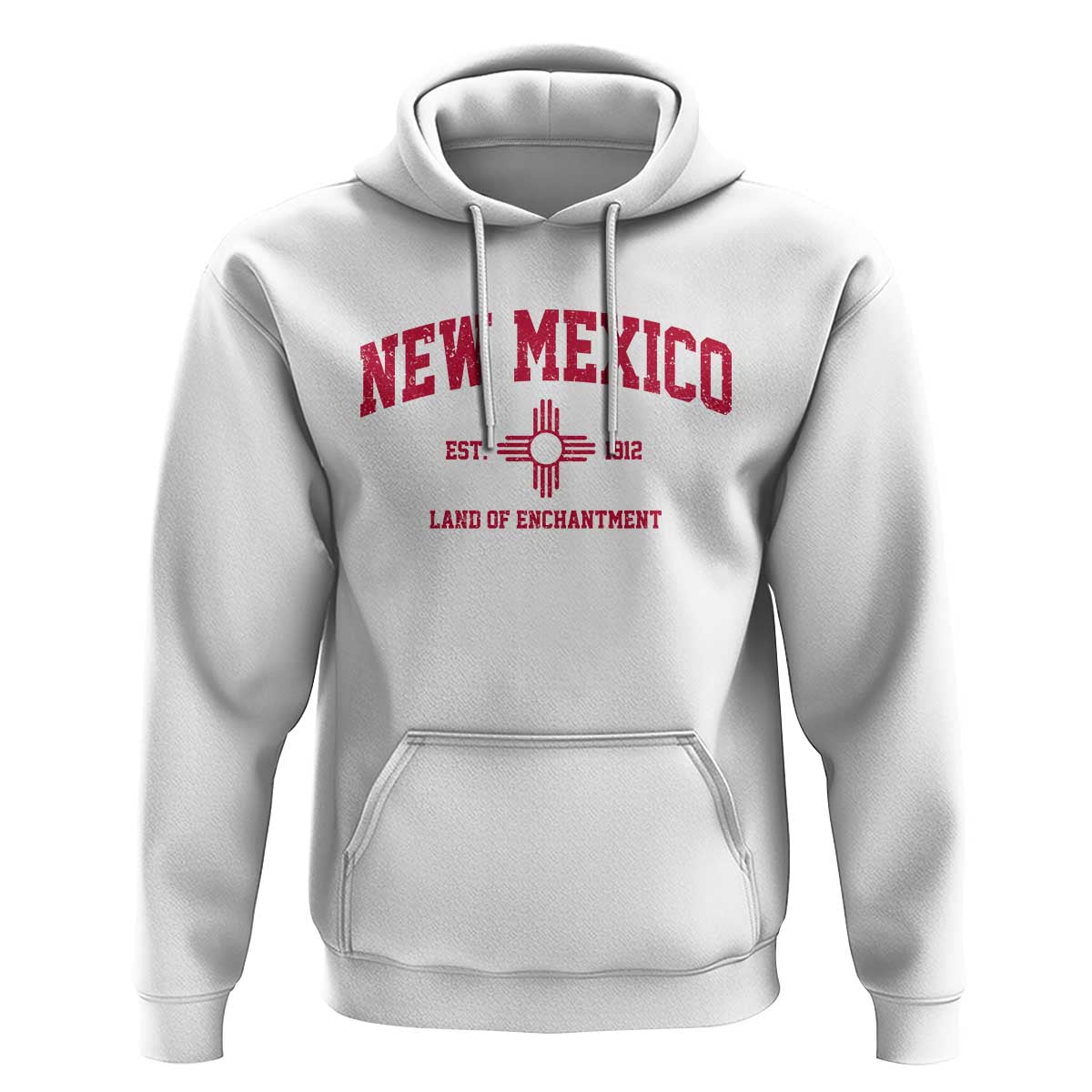 Vintage New Mexico Flag Zia Sun Souvenir Hoodie