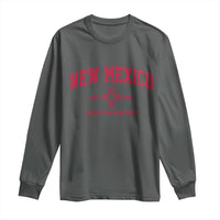 Vintage New Mexico Flag Zia Sun Souvenir Long Sleeve Shirt